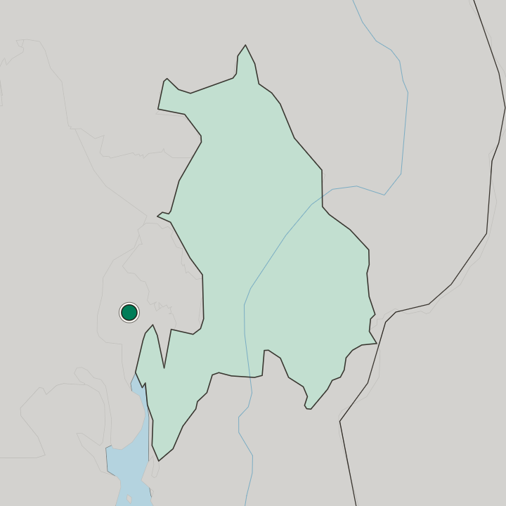 Map showing Sandvika — In Akershus fylke