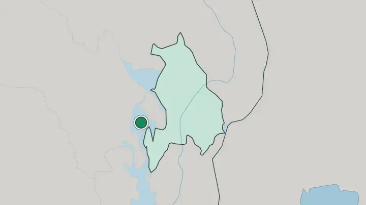 Map of Sandvika in Norway