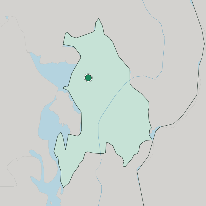Map showing Teigebyen — In Akershus