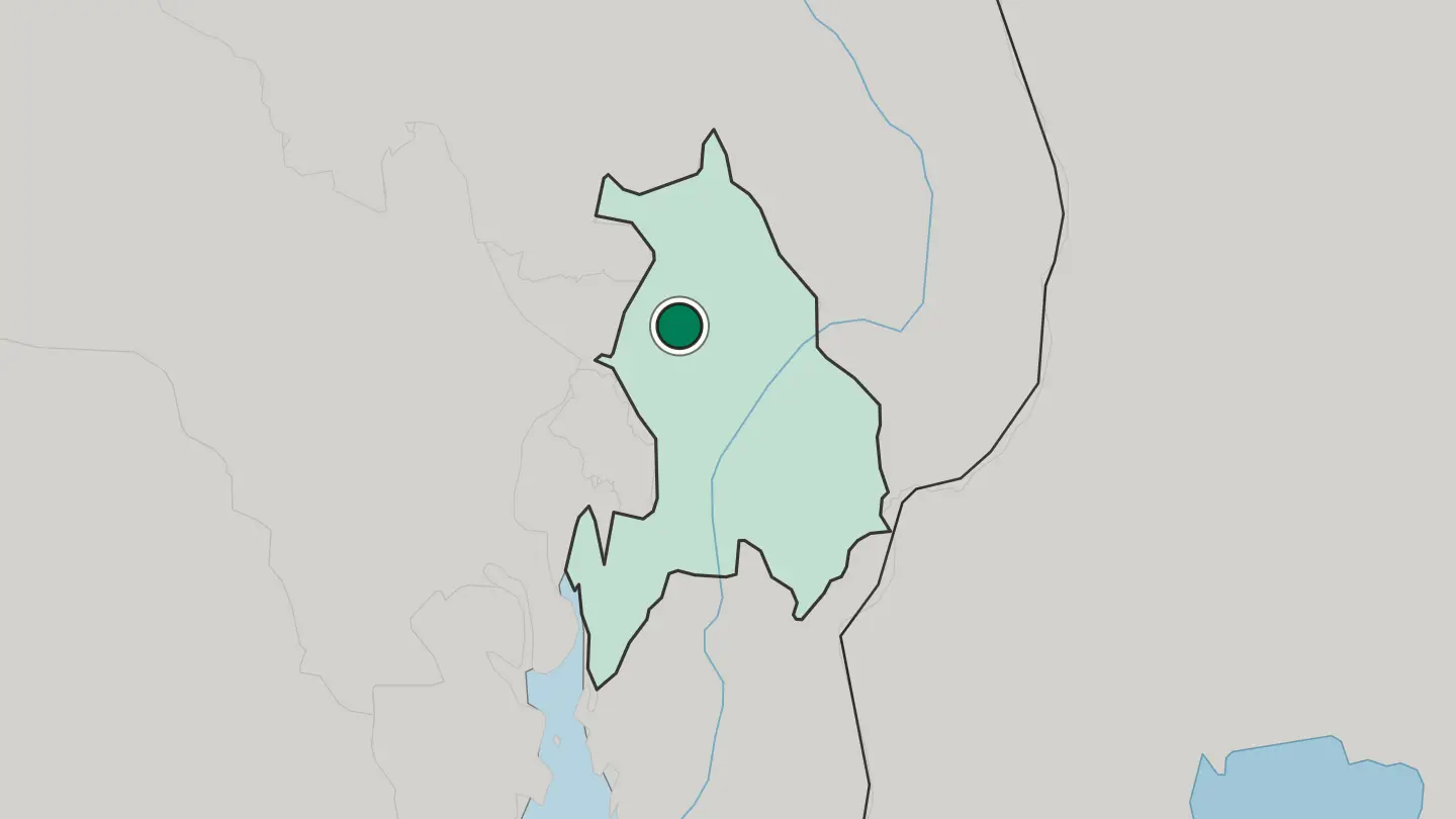 Map of Teigebyen in Norway