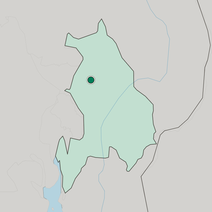 Map showing Teigebyen — In Akershus fylke