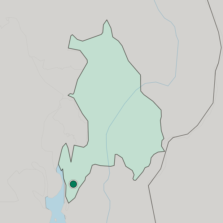 Map showing Vestby — In Akershus fylke