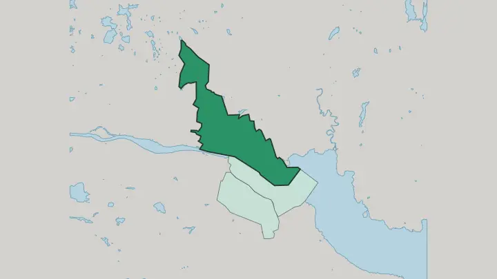 Map of Bragernes in Drammen