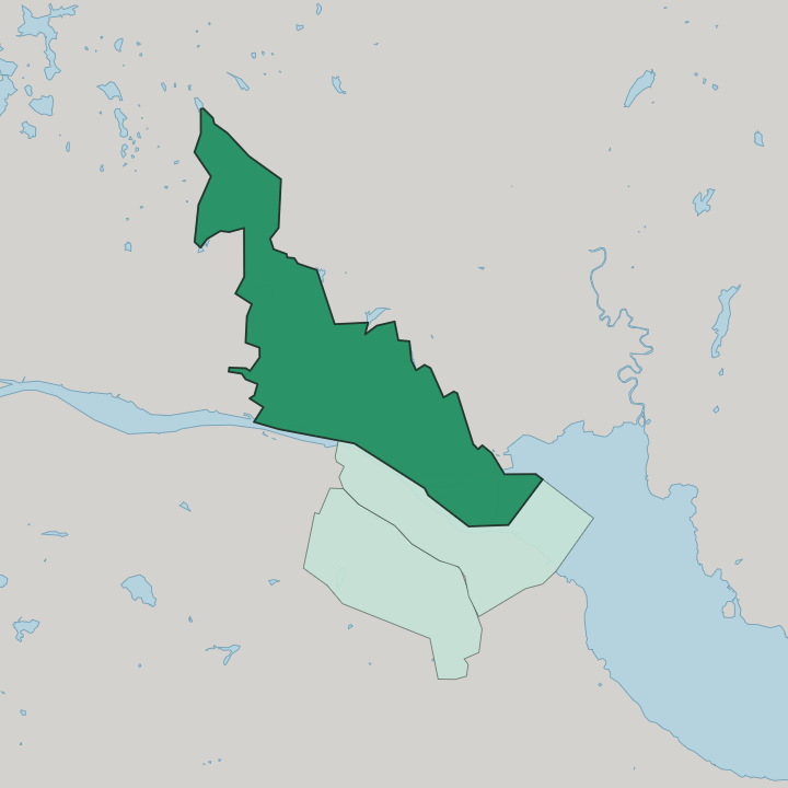 Map showing Bragernes — In Drammen