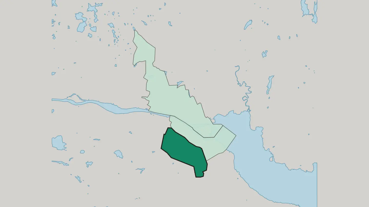 Map of Fjell in Drammen