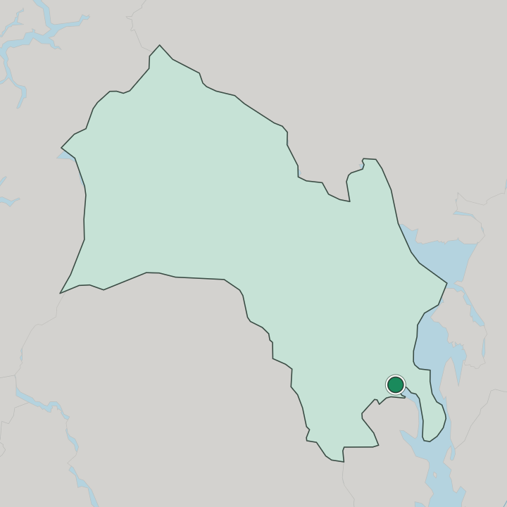 Map showing Strømsø — In Buskerud