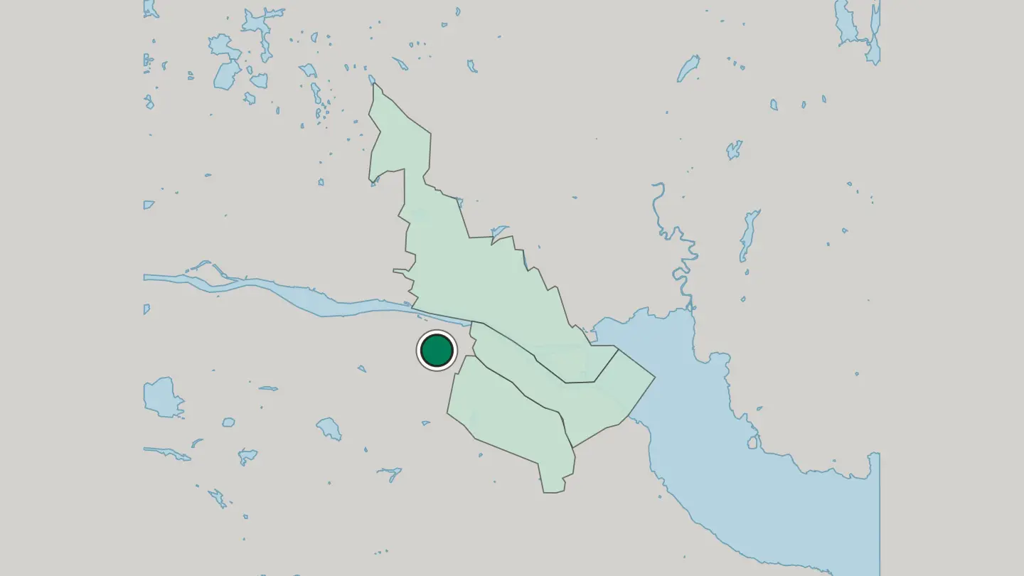 Map of Strømsgodset in Drammen