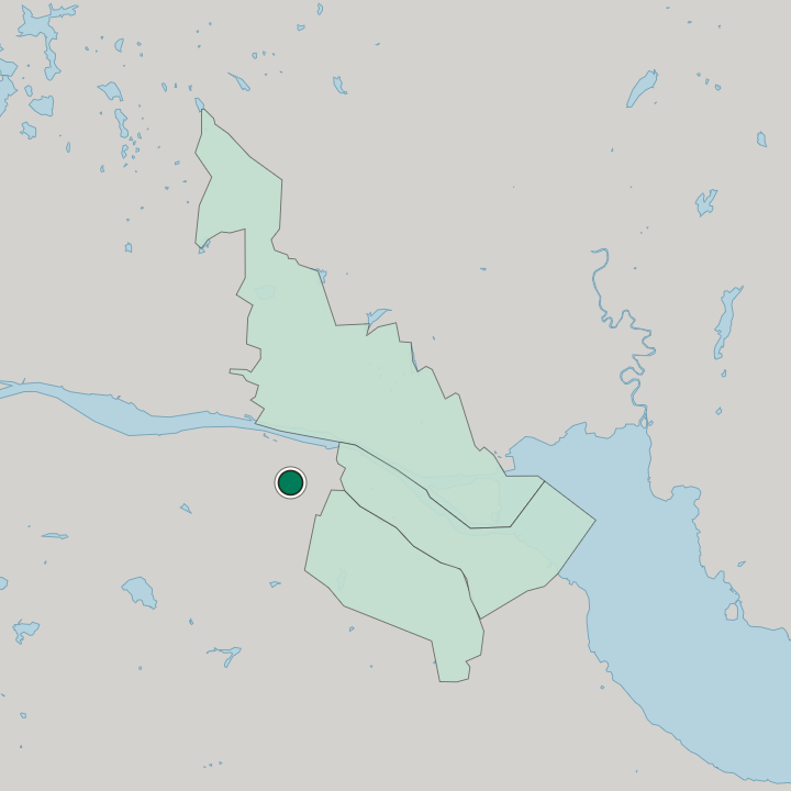 Map showing Strømsgodset — In Drammen