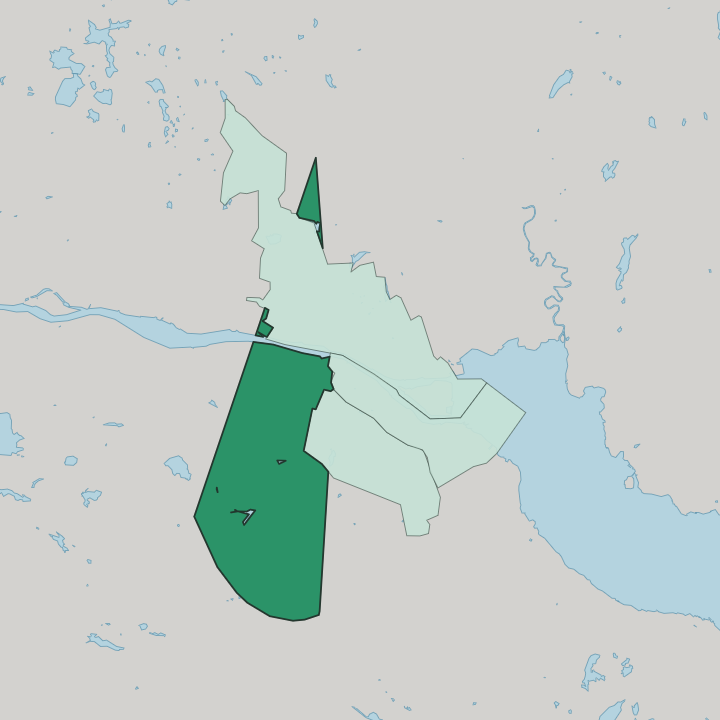 Map showing Strømsgodset — In Drammen