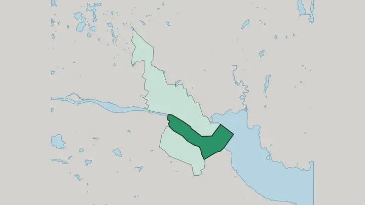 Map of Strømsø in Drammen