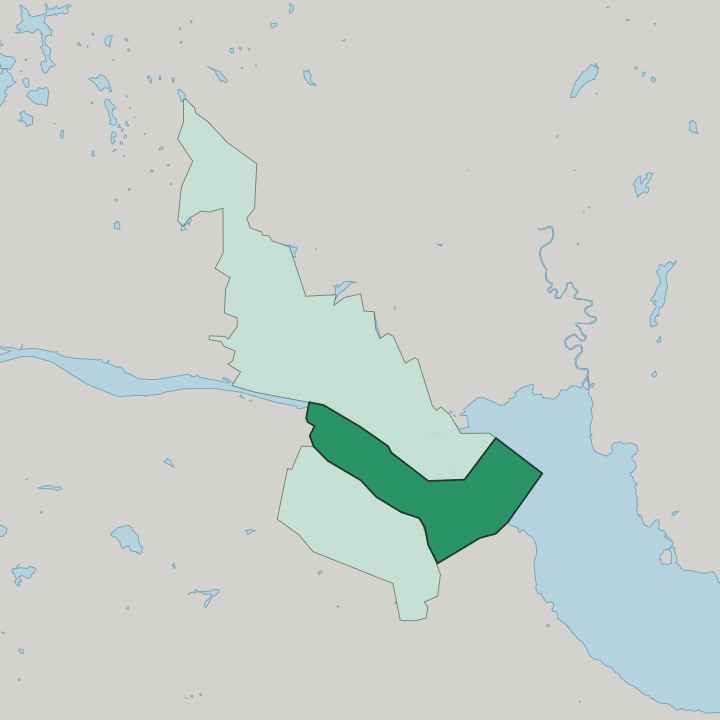 Map showing Strømsø — In Drammen