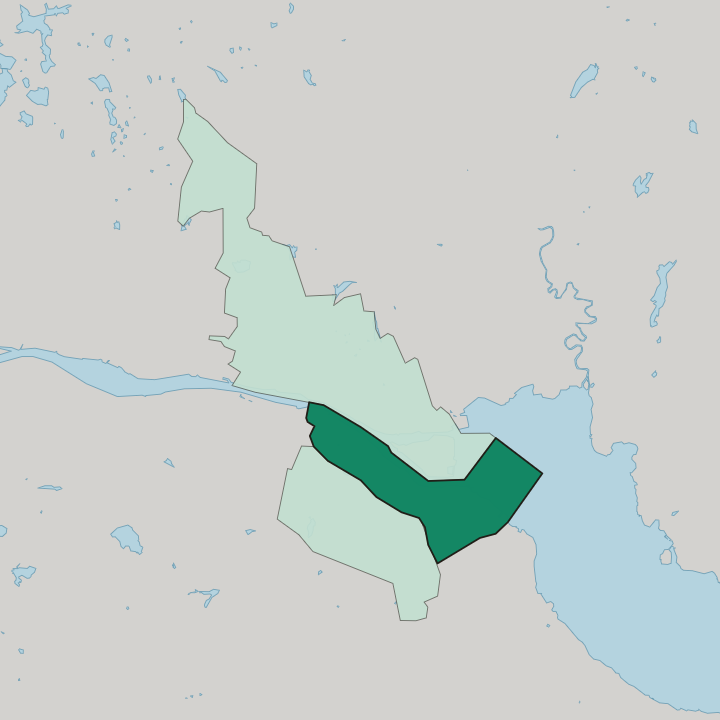 Map showing Strømsø — In Drammen