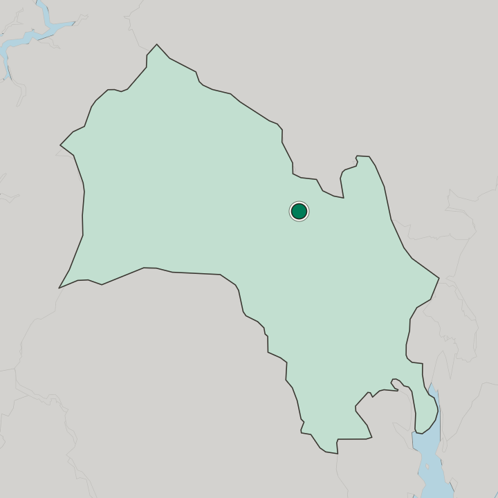 Map showing Flå — In Buskerud fylke