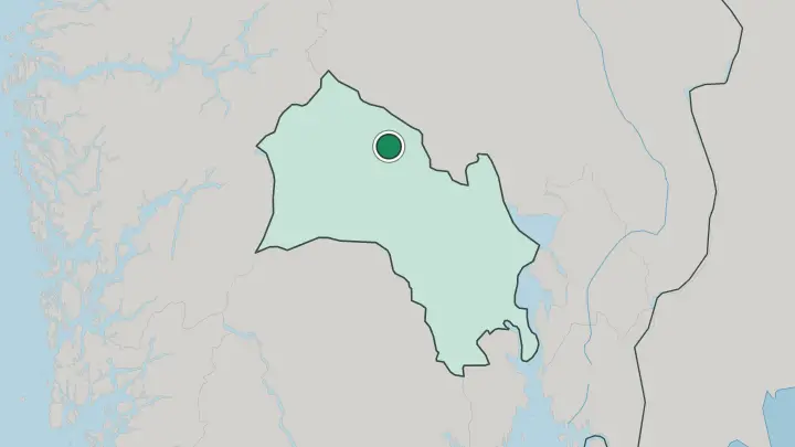 Map of Gol in Norway