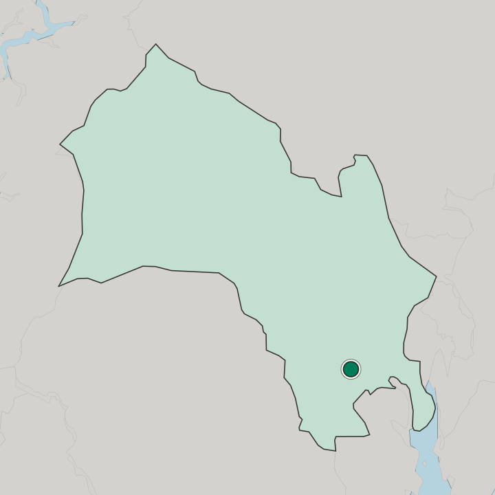 Map showing Hokksund — In Buskerud fylke