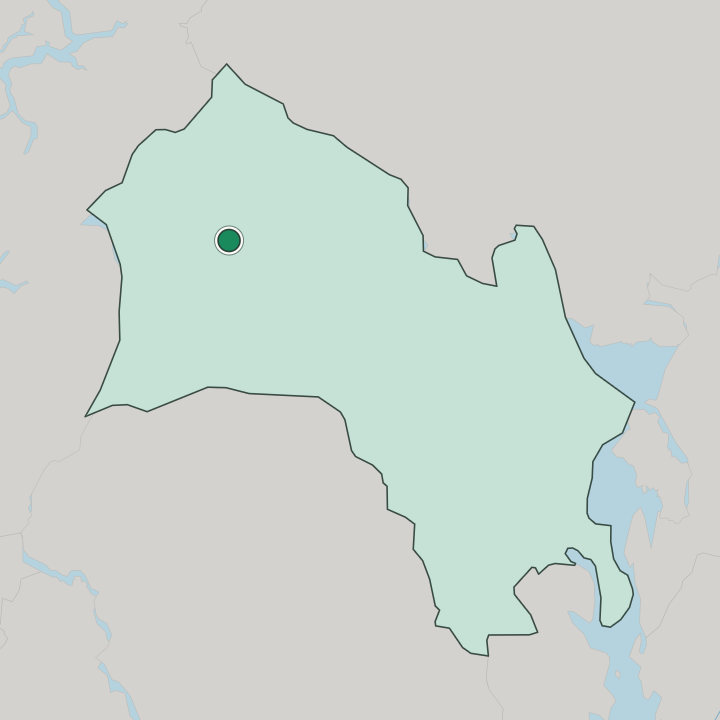 Map showing Hol — In Buskerud