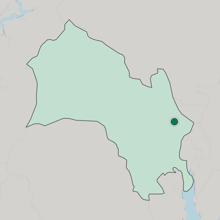 Map showing Hønefoss — In Buskerud fylke