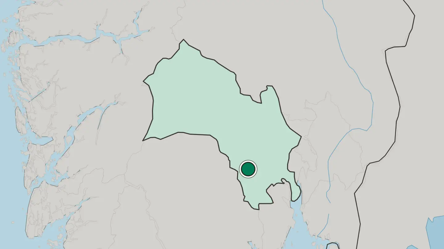 Map of Lampeland in Norway