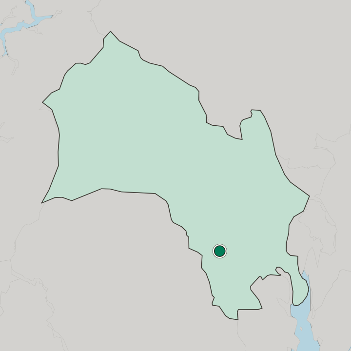 Map showing Lampeland — In Buskerud fylke