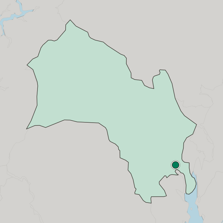 Map showing Lierbyen — In Buskerud fylke