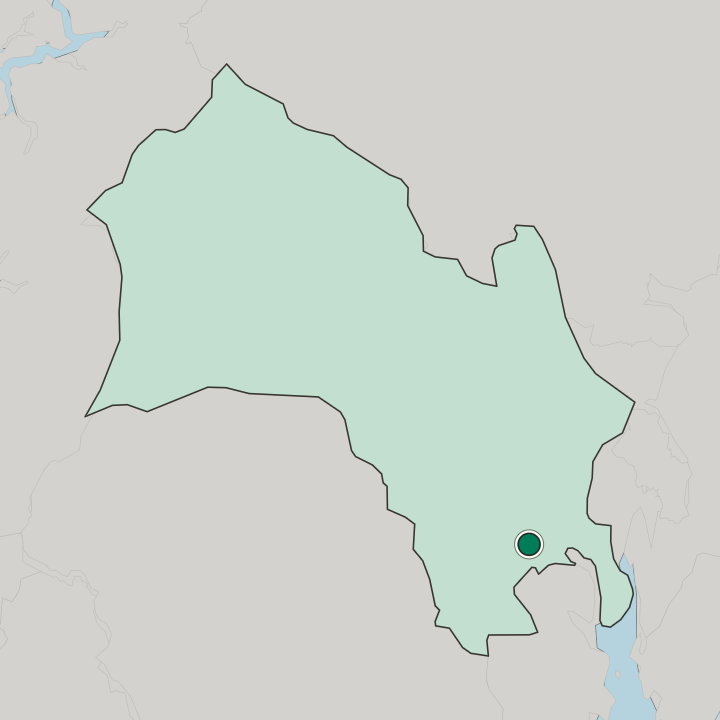 Map showing Mjøndalen — In Buskerud fylke
