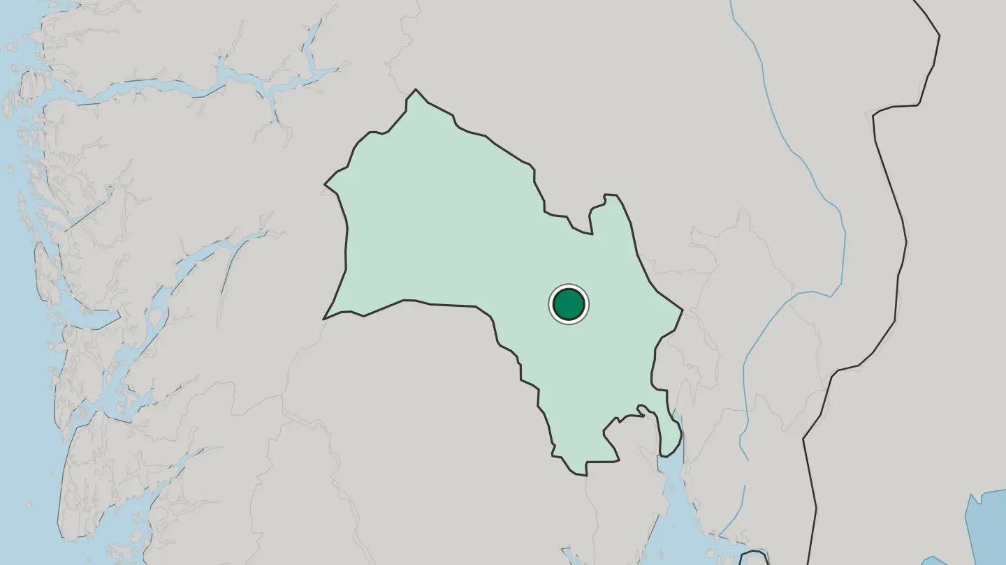 Map of Noresund in Norway
