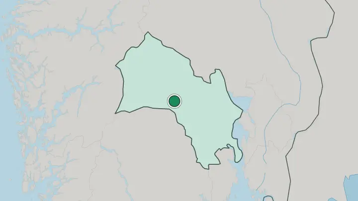Map of Rødberg in Norway