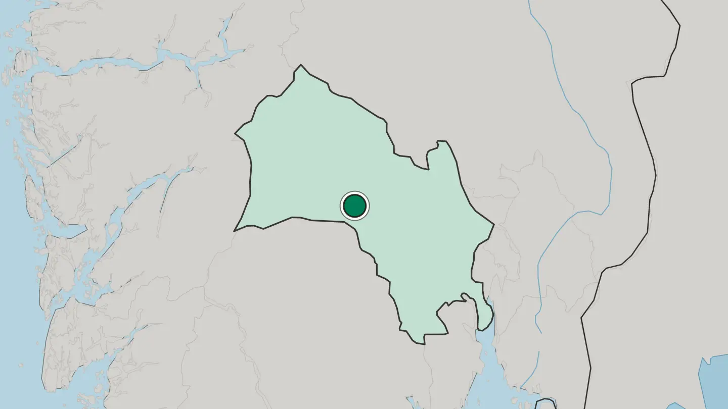 Map of Rødberg in Norway
