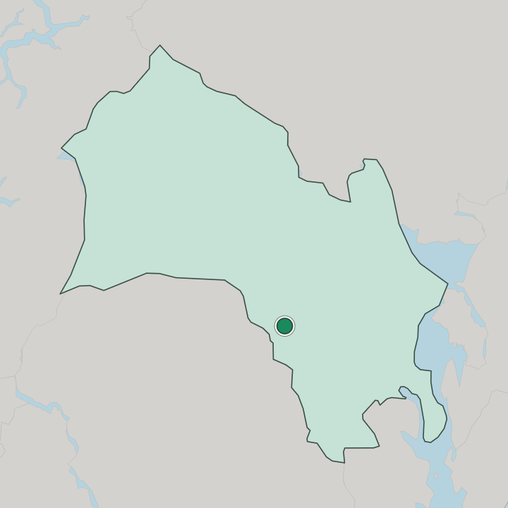 Map showing Rollag — In Buskerud