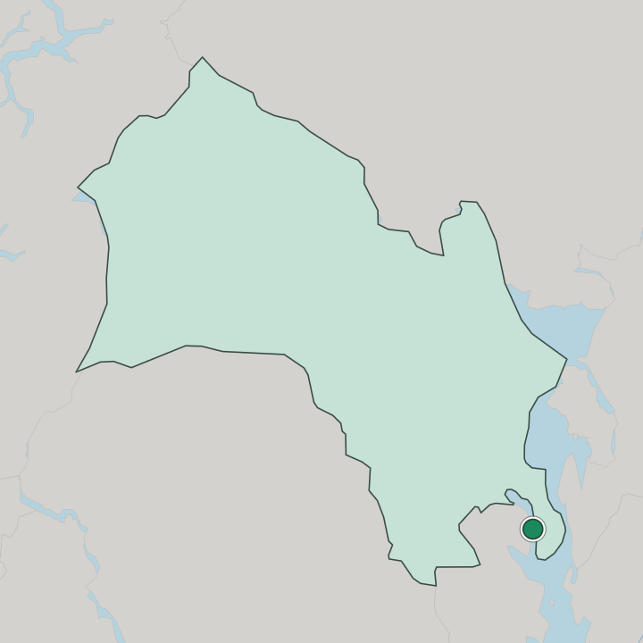 Map showing Svelvik — In Buskerud