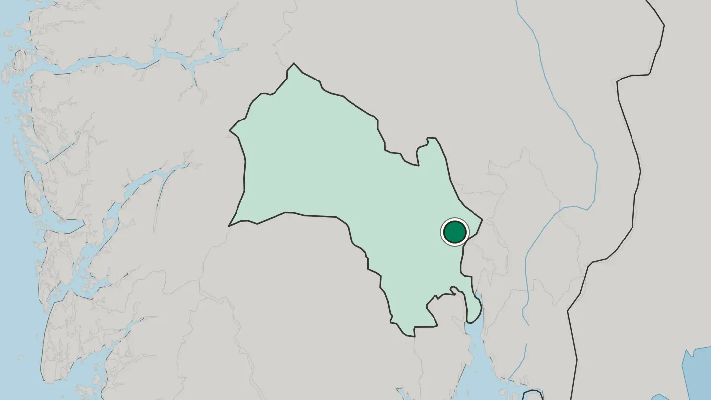 Map of Vik in Norway