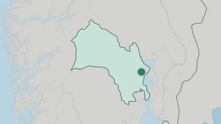 Map of Vik in Norway