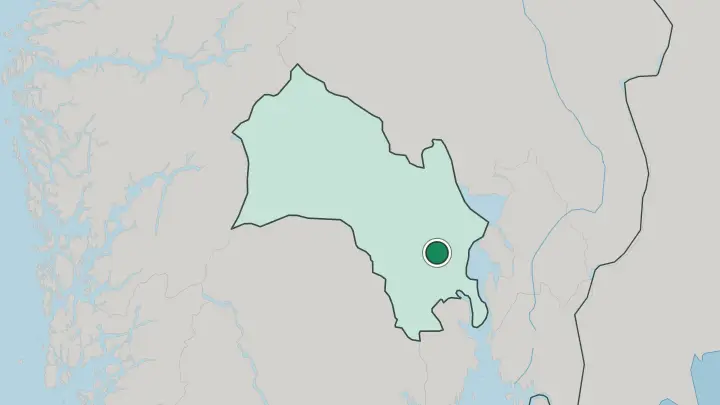 Map of Vikersund in Norway