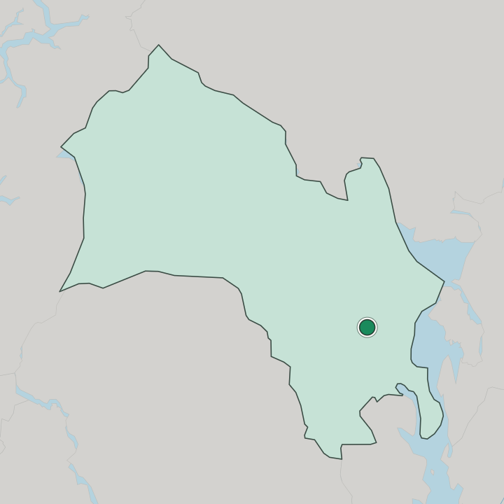 Map showing Vikersund — In Buskerud
