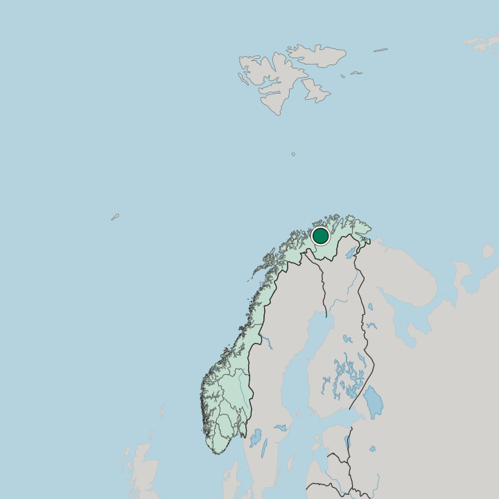 Map showing Alta — In Norway