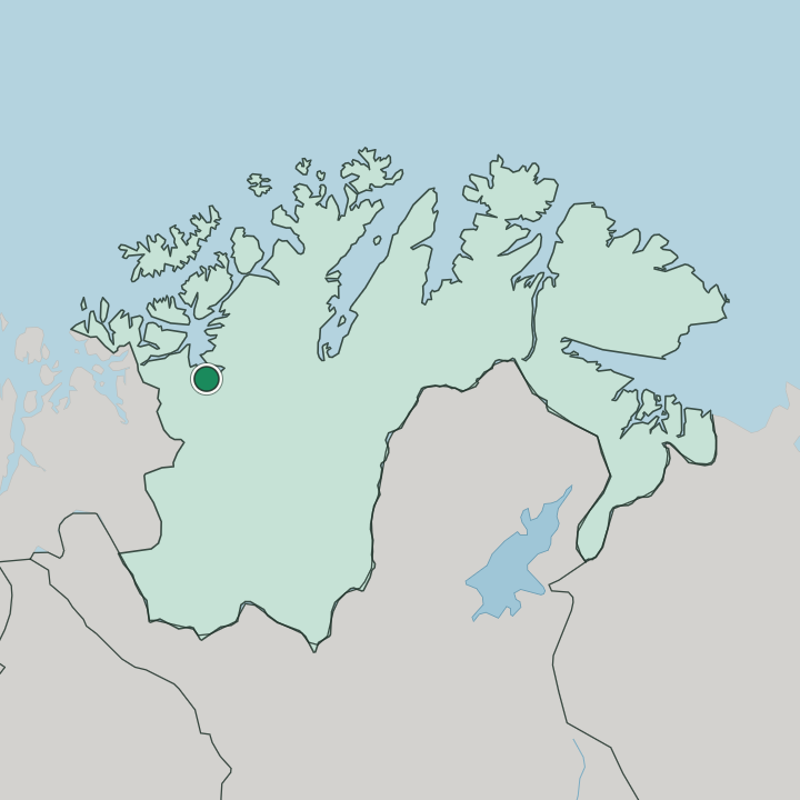 Map showing Alta — In Finnmark
