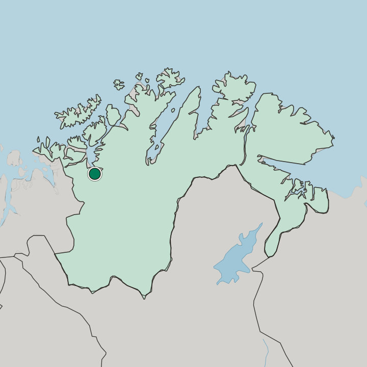 Map showing Alta — In Finnmark