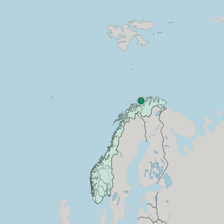 Map showing Breivikbotn — In Norway
