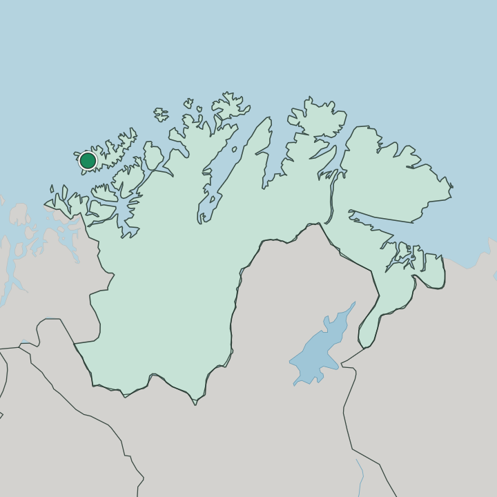 Map showing Breivikbotn — In Finnmark