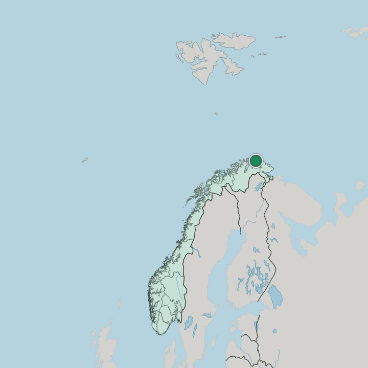 Map showing Kjøllefjord — In Norway