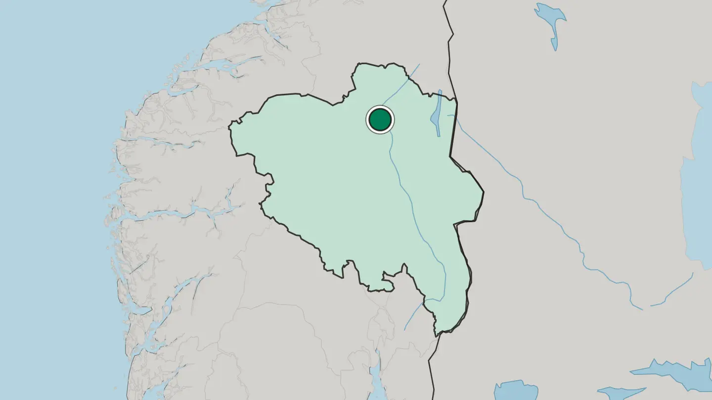 Map of Alvdal in Norway