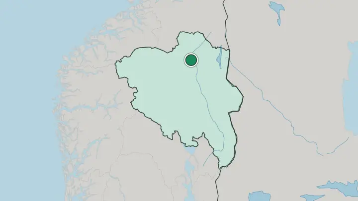 Map of Alvdal in Norway