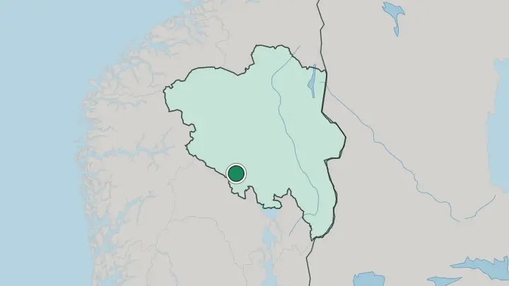 Map of Bagn in Norway