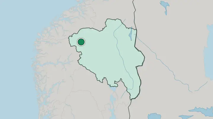 Map of Bismo in Norway