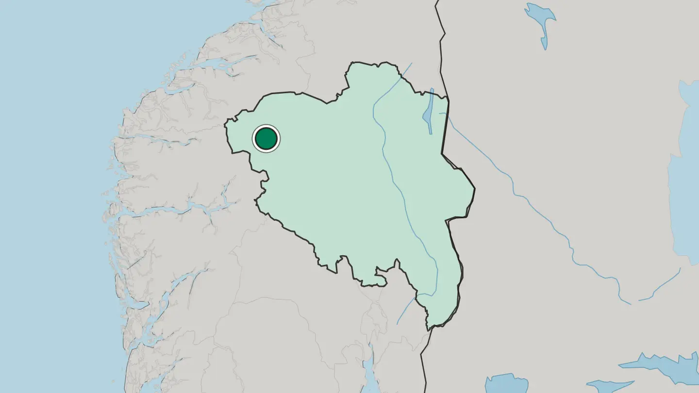 Map of Bismo in Norway