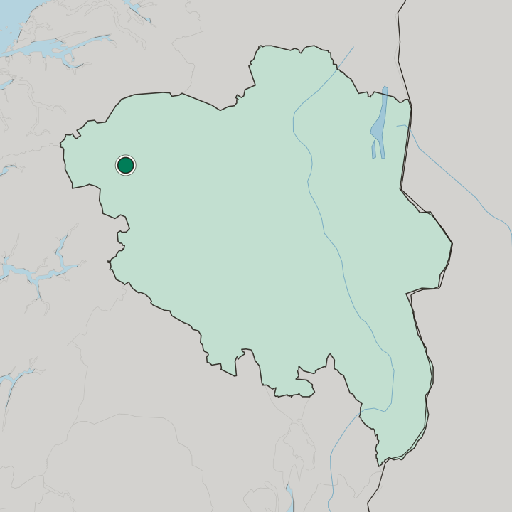 Map showing Bismo — In Innlandet