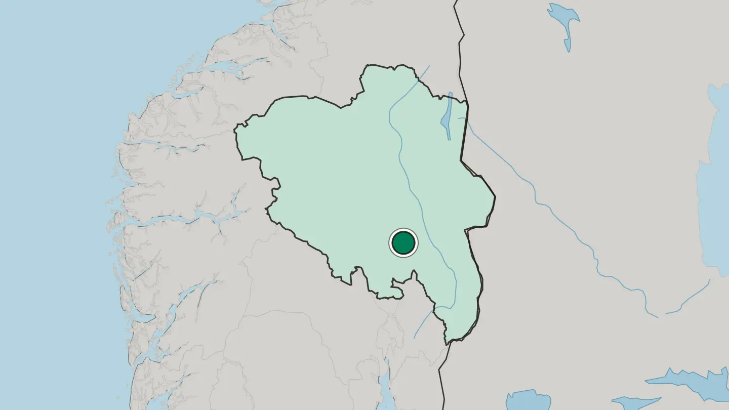 Map of Brumunddal in Norway