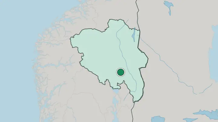 Map of Brumunddal in Norway