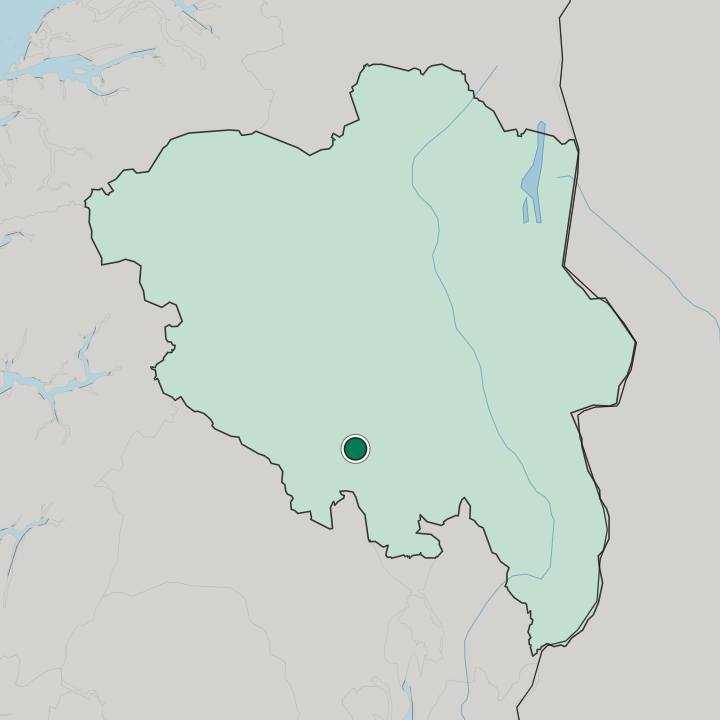 Map showing Dokka — In Innlandet