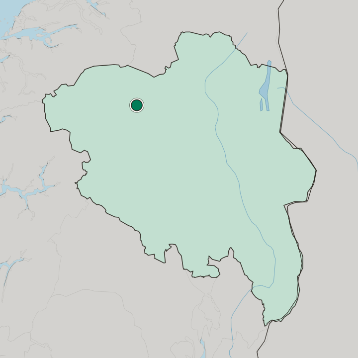 Map showing Dovre — In Innlandet